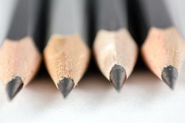 Sharpen pencils close-up background.