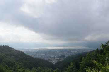 山から見下ろす市街地