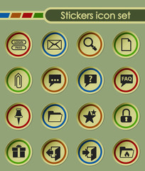 forum interface round sticker icons for your creative ideas