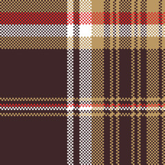 Check brown tartan seamless fabric texture