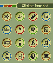 university round sticker icons for your creative ideas