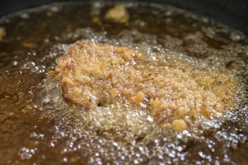 close up deep fry. (selective focus)