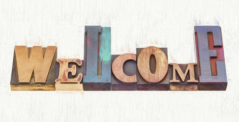 Welcome word abstract