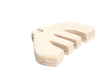 Euro sign of wood