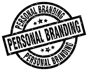 personal branding round grunge black stamp