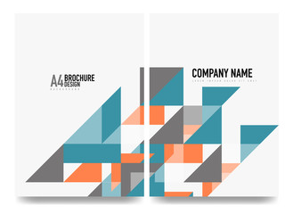 Business brochure cover layout, flyer a4 template