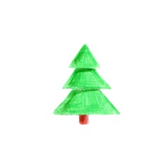 Abstract new year christmas tree