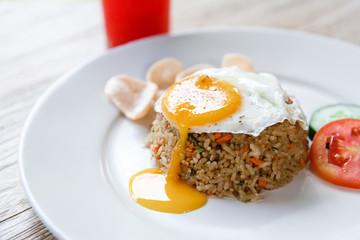 homemade indonesian fried rice