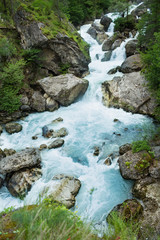The waterfall of lovers in the forests of Abkhazia.