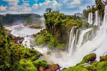 Photo sur Aluminium Cascades Les célèbres cascades d& 39 Iguazu