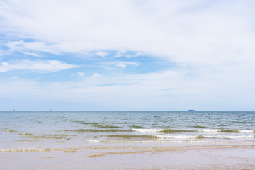 Fototapeta na wymiar The sea in Thailand,Chonburi beach
