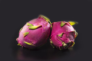 Dragon fruits on isolated