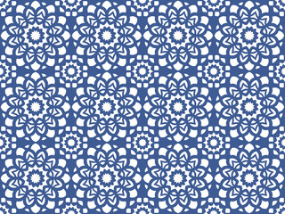 Abstract Oriental Pattern. Modern Shape. Endless Vector.