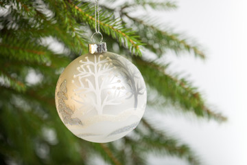 Christmas decorations white color