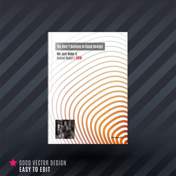 Design of business vector template, brochure