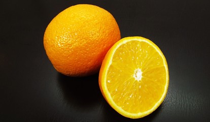 Useful fresh fruit.Orange.