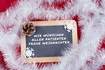Weihnachtsgrüße an alle Patienten