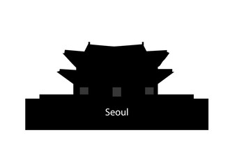 Gyeongbokgung silhouette