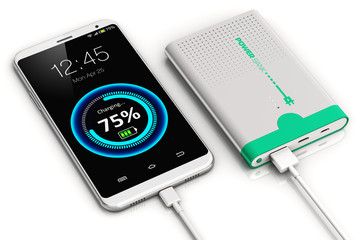 Smartphone charging with power bank