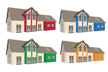 Colorful Houses Vector
