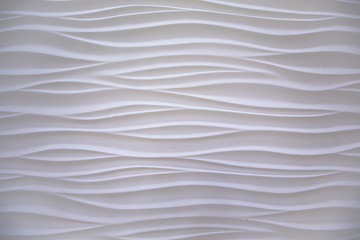 wavy white wall