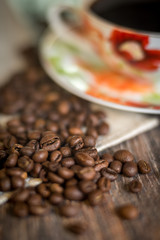 a cup of coffee on the table