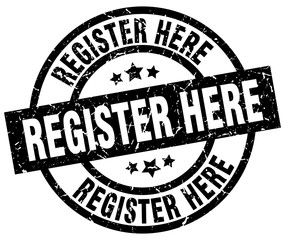 register here round grunge black stamp