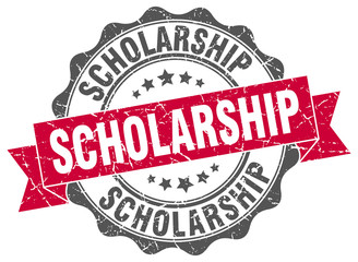 scholarship stamp. sign. seal