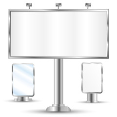 Blank billboard vector