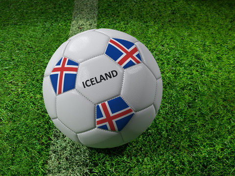 Iceland soccer ball