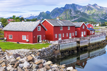 Rorbuer in Kabelvag village. Kabelvag is a village in the municipality of Vagan in Nordland county, Norway. It is located on the southern shore of the island of Austvagoya in the Lofoten archipelago