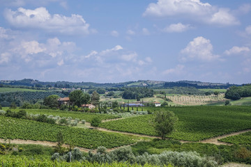 Fototapeta na wymiar Landscape in Tuscany, Italy