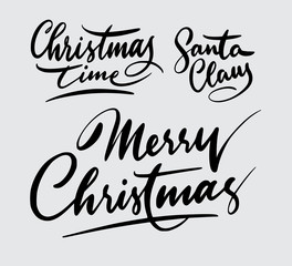 christmas handwriting typography. Good use for logotype, symbol, cover label, product, brand, poster title or any graphic design you want. Easy to use or change color
 