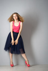 Fototapeta premium Young red-haired woman