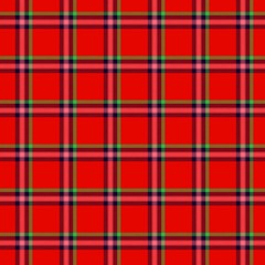Seamless traditional Scottish colourful tartan fabric / cloth background or texture - 182179882