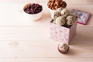  Healthy natural candies. Dried fruit candy.