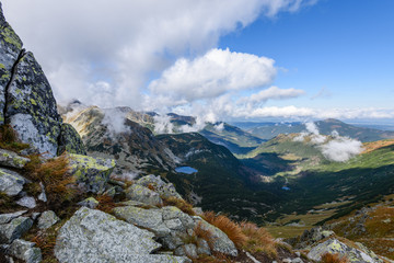 Fototapeta na wymiar rocky mountain peak area view in slovakia