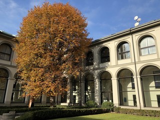 Milano, il palazzo delle Stelline in Autunno