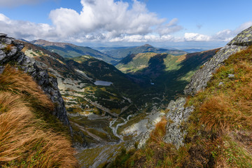 rocky mountain peak area view in slovakia