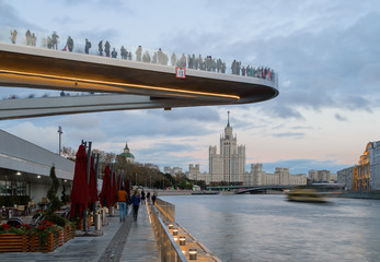 View of the skyscraper on Kotelnicheskaya embankment