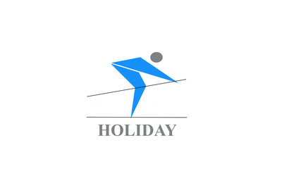 origami vectoral skier