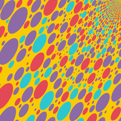 Colorful circles background. Vector