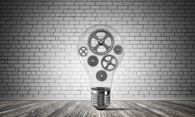 Concept of lightbulb as symbol of new idea.