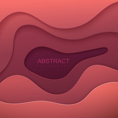 Abstract paper cut background