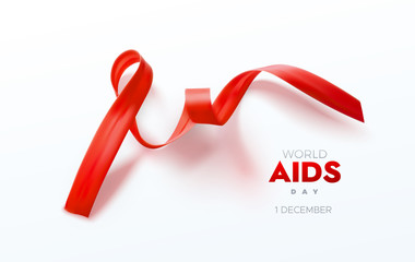 Aids Awareness Red Ribbon.
