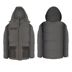 Winter hooded jacket with © natka80