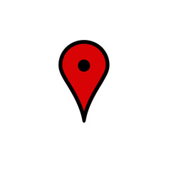 Map pin icon, location marker