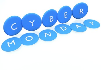 Cyber Monday 3D text