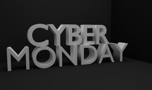 Cyber Monday 3D text