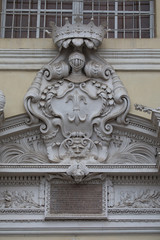 Fototapeta na wymiar Detail of the Church of St. Peter and St. Paul, Vilnius, Lithuania
